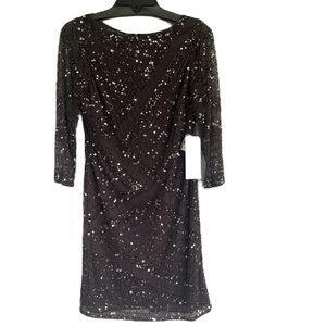 Pisarro Nights Beaded Sequin Special Occasion Dress NWT $238 • Size 4
